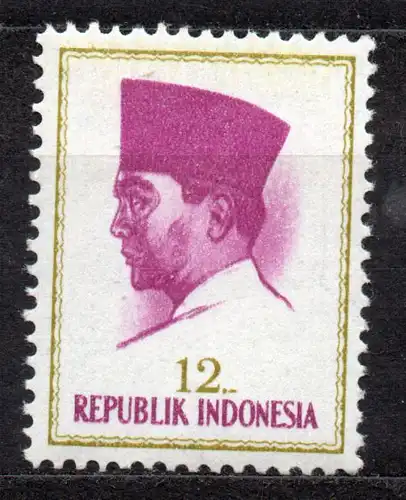 Indonesien, Mi-Nr. 426 **, Präsident Sukarno