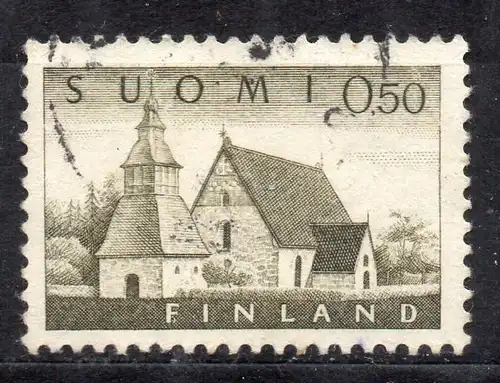 Finnland, Mi-Nr. 564 gest., Kirche von Lammi