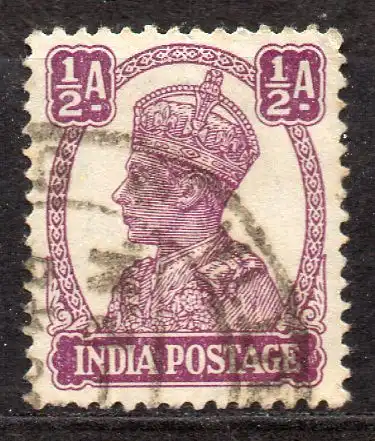 Indien, Mi-Nr. 166 gest., König Georg VI.