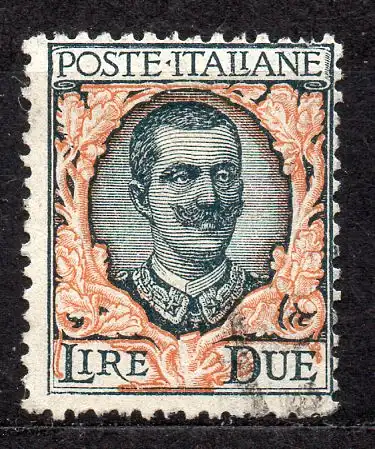 Italien, Mi-Nr. 187 gest., König Viktor Emanuel III.
