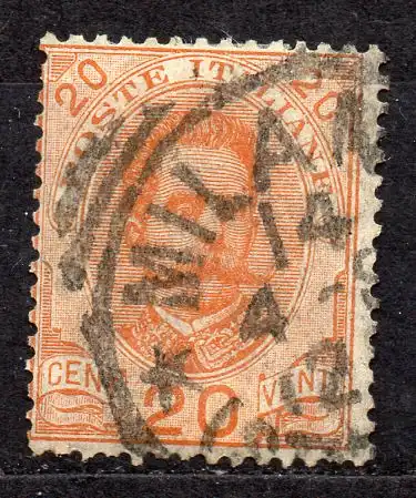 Italien, Mi-Nr. 68 gest., König Umberto I.