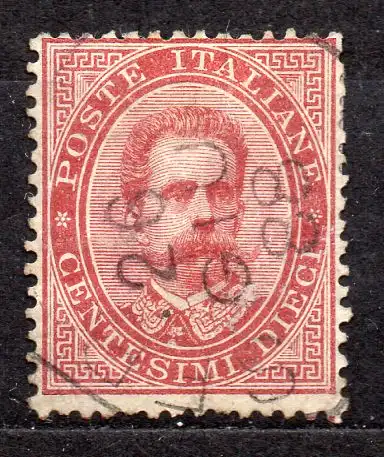 Italien, Mi-Nr. 38 gest., König Umberto I.