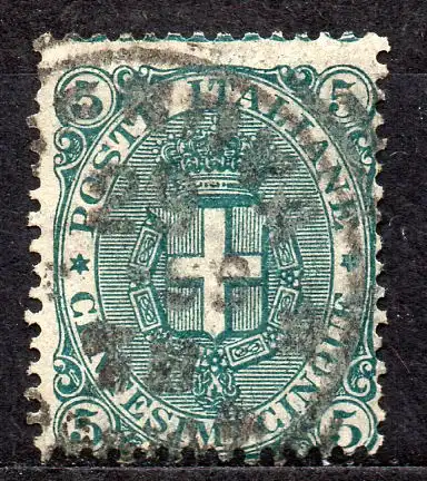 Italien, Mi-Nr. 60 gest., Wappenzeichnung