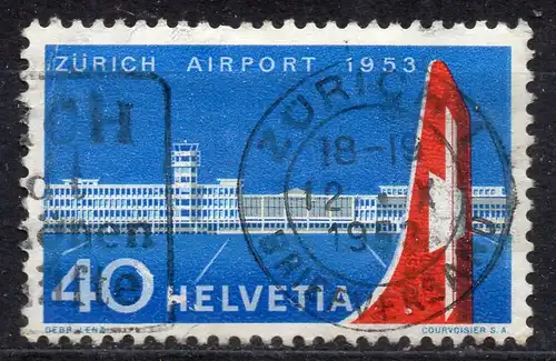 Schweiz, Mi-Nr. 585 gest., Inbetriebnahme des Flughafens Zürich-Kloten