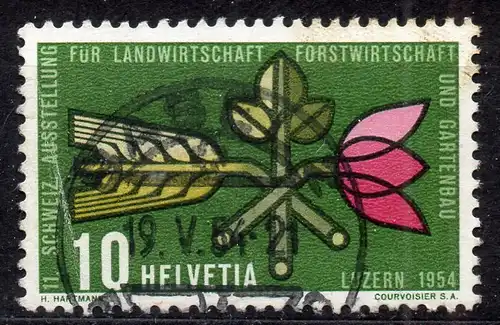 Schweiz, Mi-Nr. 593 gest., Ausstellung Land- und Gartenbau