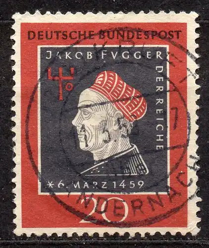BRD, Mi-Nr. 307 gest., Jakob Fugger