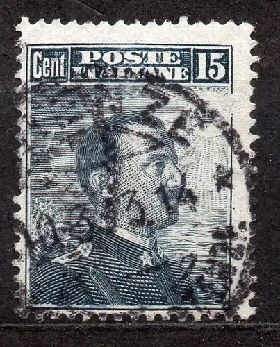 Italien, Mi-Nr. 104 gest., König Viktor Emanuel III.