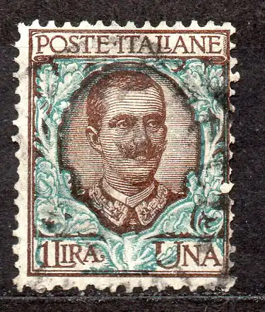 Italien, Mi-Nr. 83 gest., König Viktor Emanuel III.