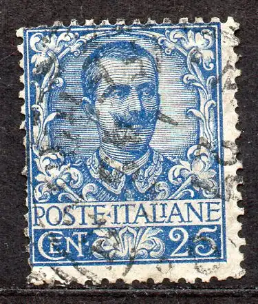 Italien, Mi-Nr. 79 gest., König Viktor Emanuel III.