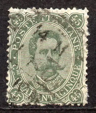 Italien, Mi-Nr. 51 gest., König Umberto I.