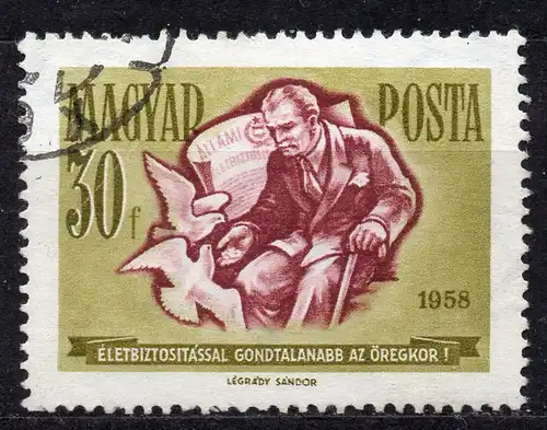 Ungarn, Mi-Nr. 1514 gest., Sparen und Lebensversicherung