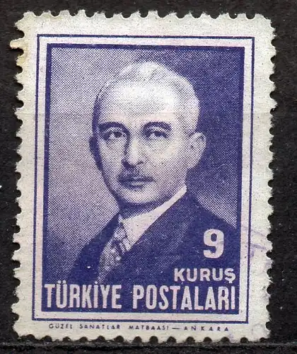 Türkei, Mi-Nr. 1176 gest., Staatspräsident Inönü