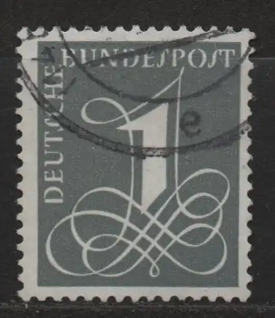 BRD, Mi-Nr. 226 x gest., Freimarke Ziffernzeichnung