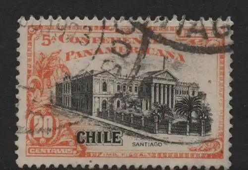 Chile, Mi-Nr. 137 gest., 5. Panamerikanischer Kongreß