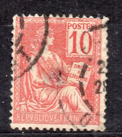 Frankreich, Mi-Nr. 91 II gest., allegorische Darstellung