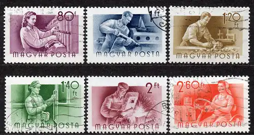 Ungarn, Mi-Nr. 1435 u. a. gest., Berufe