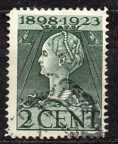 Niederlande, Mi-Nr. 123 gest., 25 Jahre Regentschaft von Königin Wilhelmina