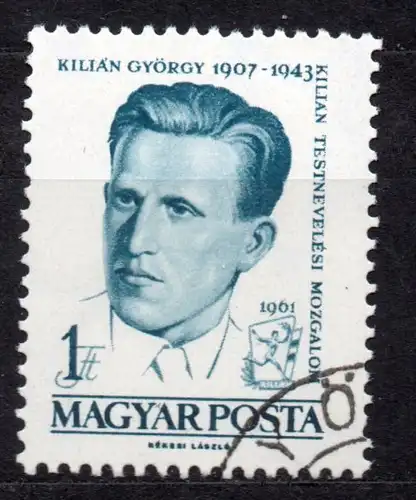Ungarn, Mi-Nr. 1757 gest., Gründung der G.-Kilian-Sportbewegung