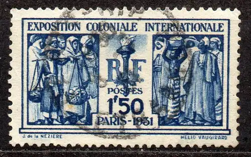 Frankreich, Mi-Nr. 262 gest., Intern. Kolonial-Ausstellung Paris