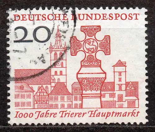 BRD, Mi-Nr. 290 gest., 1000 Jahre Trierer Hauptmarkt