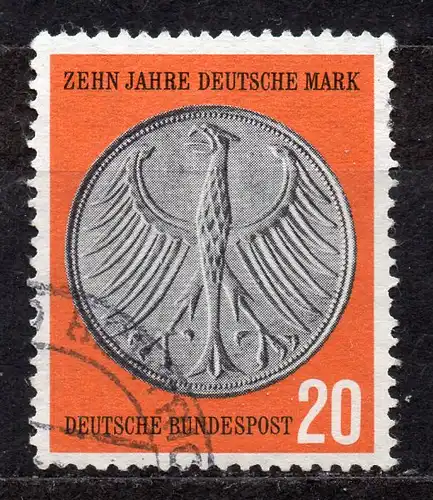 BRD, Mi-Nr. 291 gest., 10 Jahre Deutsche Mark