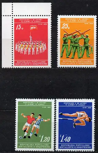 Albanien, Mi-Nr. 2018 u. a. **, Spartakiade