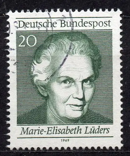 BRD, Mi-Nr. 597 gest., aus Block 5, 50 Jahre Frauenwahlrecht in Deutschland