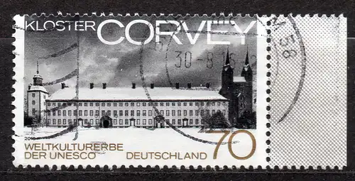 BRD, Mi-Nr. 3220 gest., UNESCO Welterbe Kloster Corvey