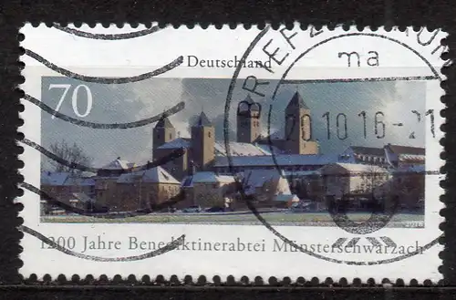 BRD, Mi-Nr. 3258 gest., 1200 Jahre Benediktinerabtei Münsterschwarzach