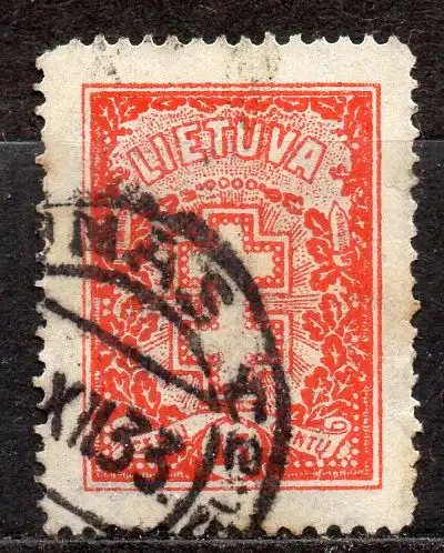 Litauen, Mi-Nr. 382 gest., Doppelkreuz