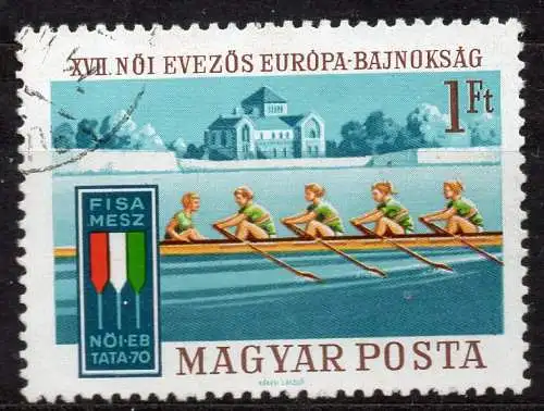 Ungarn, Mi-Nr. 2601 gest., Europäische Rudermeisterschaften der Frauen