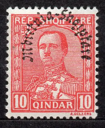 Albanien, Mi-Nr. 191 *, König Ahmet Zogu 