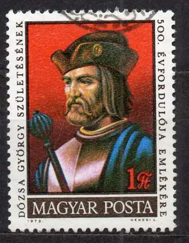 Ungarn, Mi-Nr. 2772 gest., 500. Geburtstag von György Dozsa