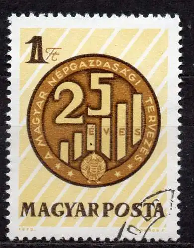 Ungarn, Mi-Nr. 2804 gest., 25 Jahre Volkswirtschaftsplanung