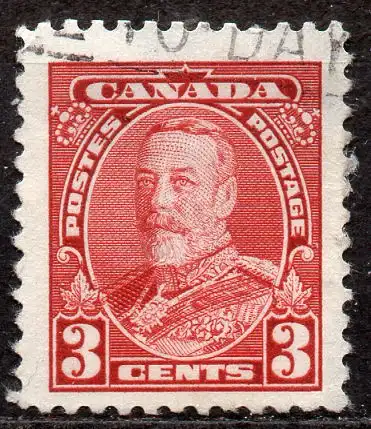 Kanada, Mi-Nr. 186 A gest., König Georg V.