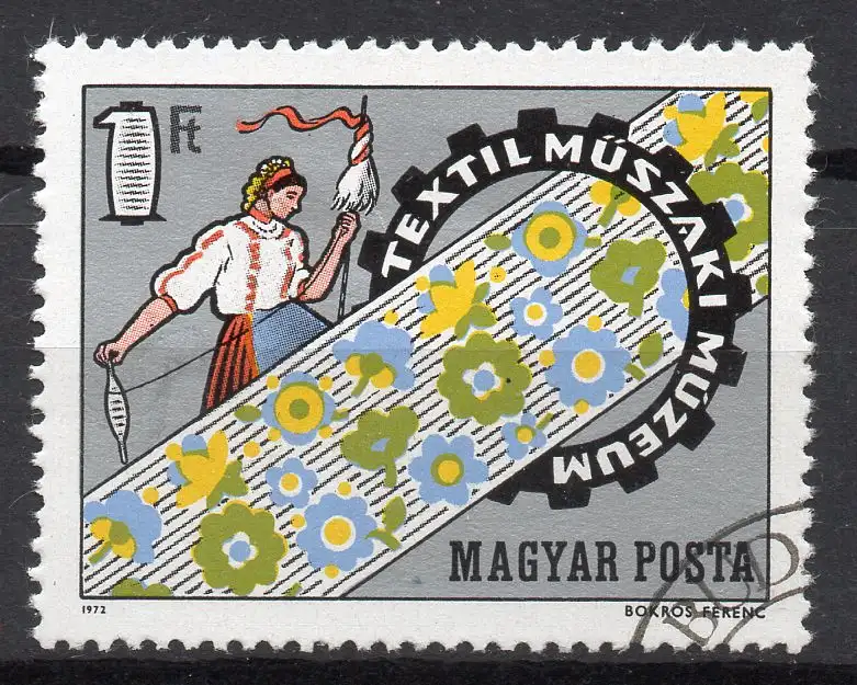 Ungarn, Mi-Nr. 2824 gest., Museum für Textiltechnik Budapest