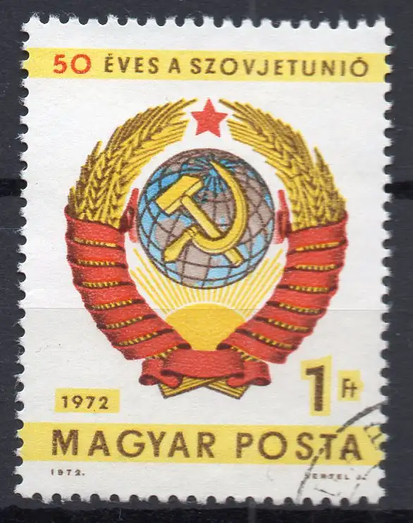 Ungarn, Mi-Nr. 2827 gest., 50 Jahre Sowjetunion