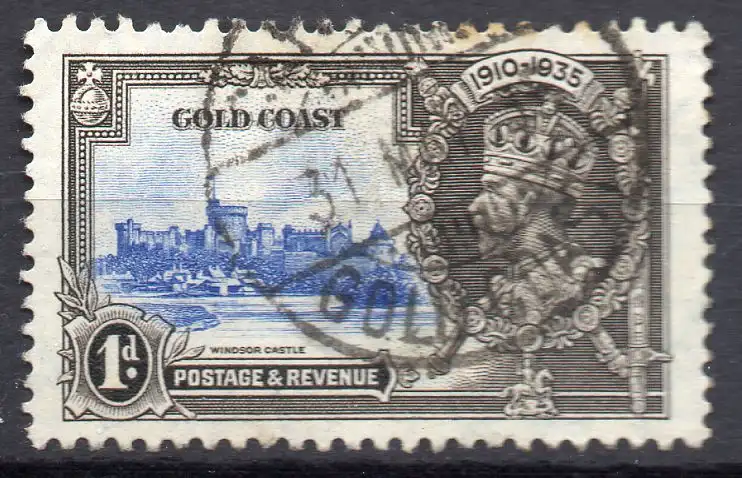Ghana - Goldküste, Mi-Nr. 98 gest., 25. Thronjubiläum von König Georg V.