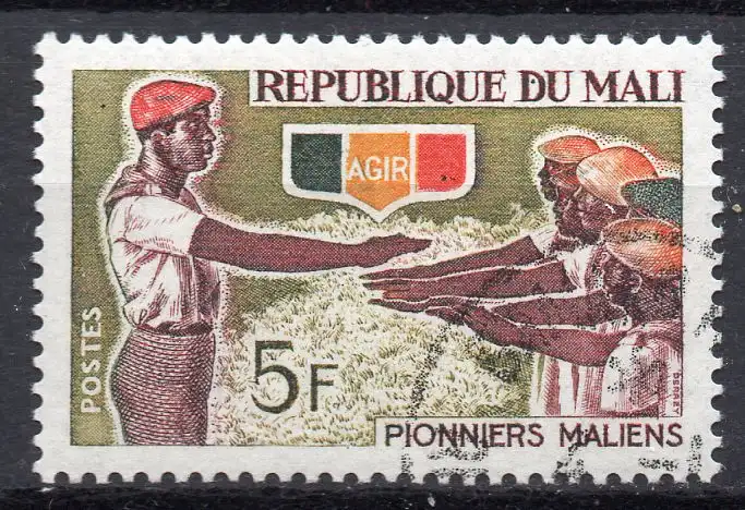 Mali, Mi-Nr. 132 gest., Pionierorganisation AGIR