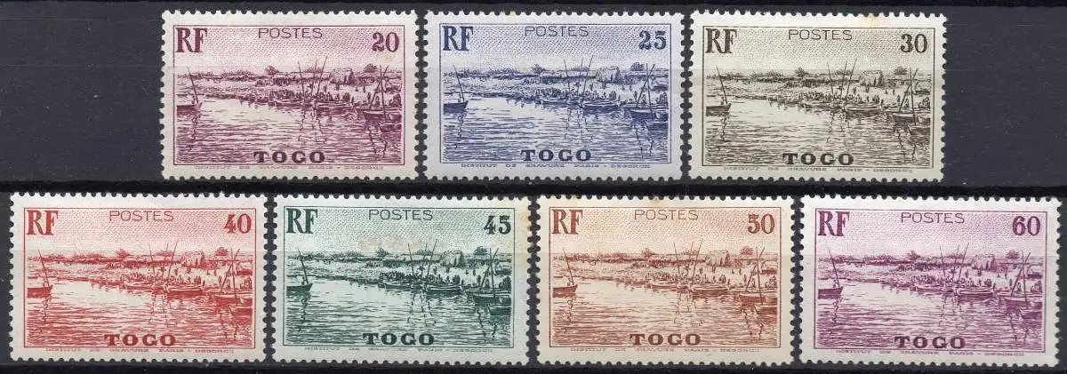 Togo, Mi-Nr. 136 u. a. *, Szenen aus Togo: Mono-Bucht