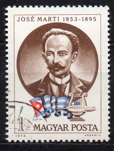 Ungarn, Mi-Nr. 2917 gest., 120. Geburtstag von José Marti