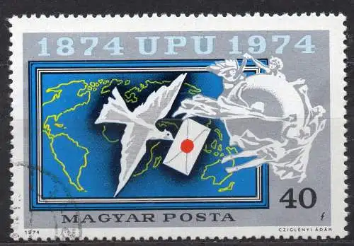 Ungarn, Mi-Nr. 2945 gest., 100 Jahre Weltpostverein UPU