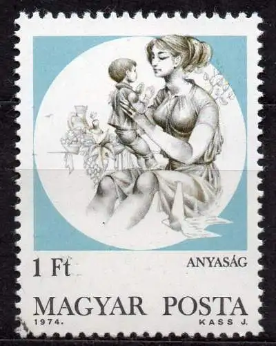 Ungarn, Mi-Nr. 3004 gest., Mutterschaft