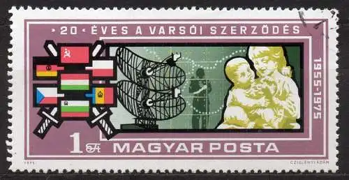 Ungarn, Mi-Nr. 3088 gest., 20 Jahre Warschauer Pakt