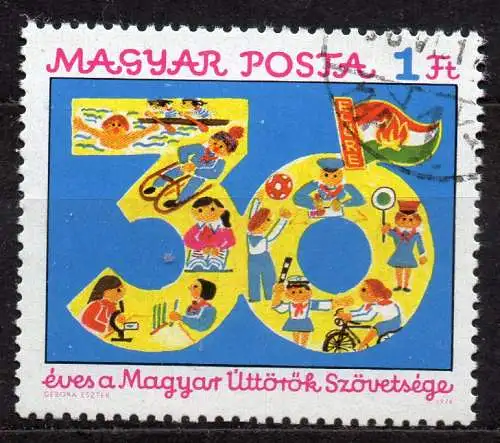 Ungarn, Mi-Nr. 3123 gest., 30 Jahre Ungarischer Pionierverband