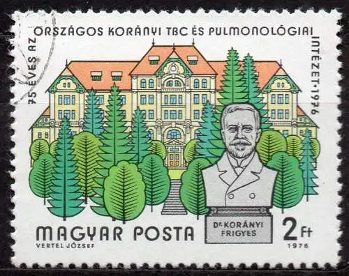 Ungarn, Mi-Nr. 3156 gest., 75 Jahre TBC-Institut Korányi
