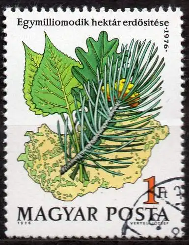 Ungarn, Mi-Nr. 3170 gest., Bewaldung