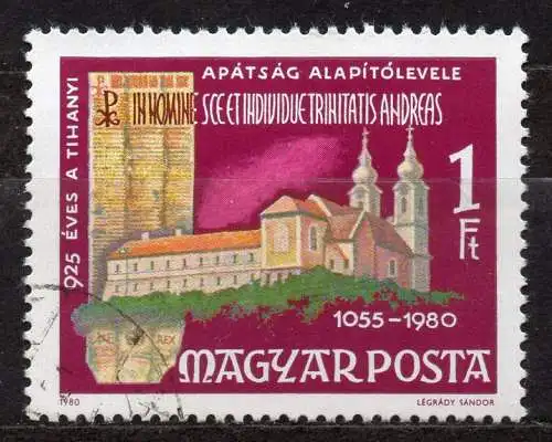 Ungarn, Mi-Nr. 3419 gest., 925 Jahre Abtei Tihany