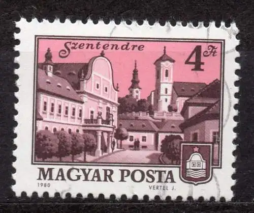Ungarn, Mi-Nr. 3441 gest., Stadtbilder: Szentendre