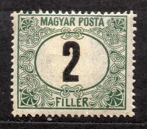 Ungarn, Portomarke Mi-Nr. 52 *, Ziffer im Jugendstilrahmen